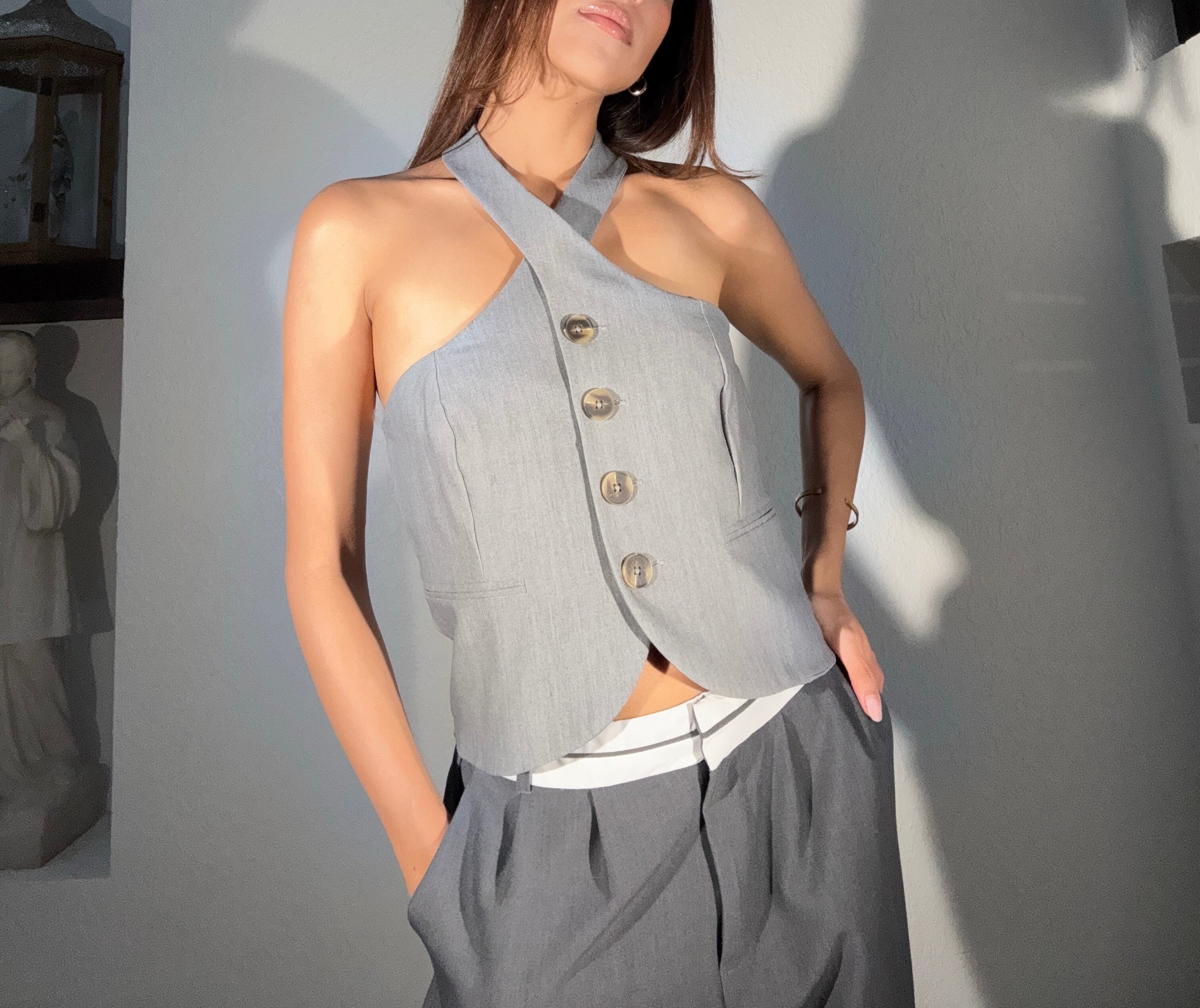 TOP CHALECO CRUZADO