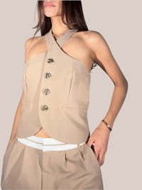 TOP CHALECO CRUZADO