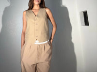 TOP CHALECO CON PINZAS