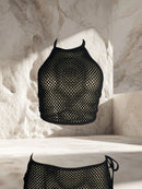 TOP DE RED CON NUDO TRASERO