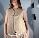 TOP CHALECO CON PINZAS