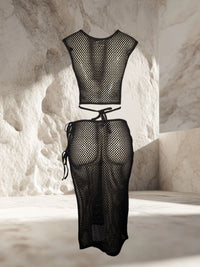 TOP DE RED CON NUDO CENTRAL