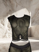 TOP DE RED CON NUDO CENTRAL