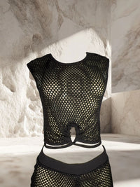 TOP DE RED CON NUDO CENTRAL