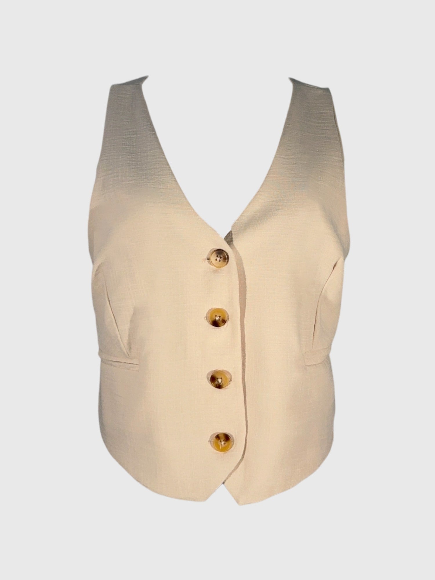 TOP CHALECO DE LINO